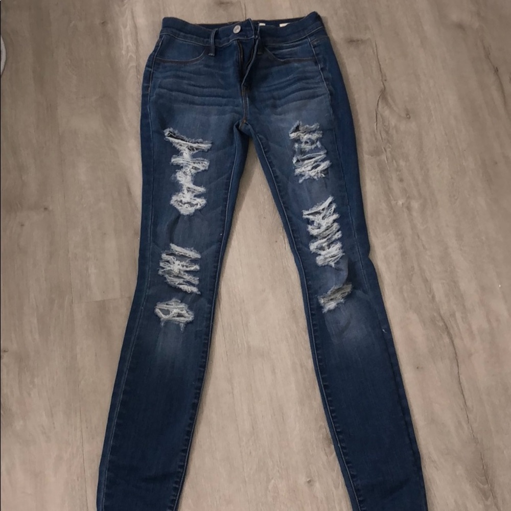 Ripped Mid Rise Pacsun Jeans